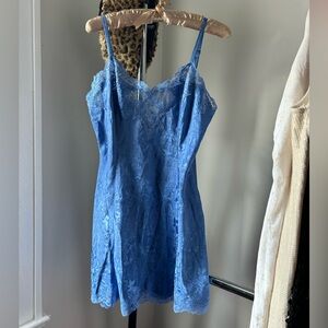 Victoria's Secret Blue Lace Chemise
